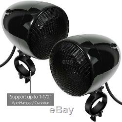 1000W Amp Bluetooth Waterproof ATV UTV RZR Polaris Stereo Speakers Audio System