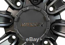 14 inch MASSFX QUAKE 14x7 4/156 ATV UTV Rims Gun Metal Grey Finish Wheels 4 Pack