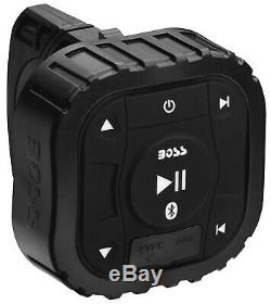 (2) Boss 4 400w LED Tower Speakers+Bluetooth Controller For Polaris RZR/ATV/UTV