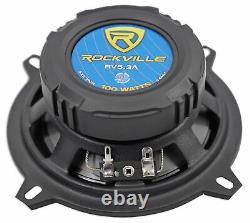 (2) Rockville 5.25 Rollbar Tower Speakers For Polaris/JEEP/ATV/UTV/RZR/CART