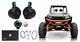 2 Rockville 8 Rollbar Speakers+4-ch Amp+Bluetooth Contol ATV/UTV/RZR/Polaris