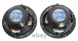 (2) Rockville RKL80MB 8 Tower LED Speakers For Polaris RZR/ATV/UTV/Cart/Jeep