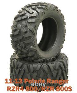 (2) WANDA UTV ATV Tires 27x11-12 for 11-13 Polaris Ranger RZR4 800/RZR 800S Rear