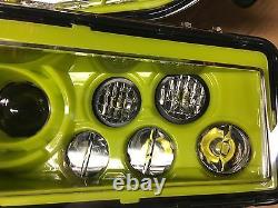 2014-2018 Polaris 1000 Xp Turbo- Lime Squeeze/white Lightning Headlights Mod