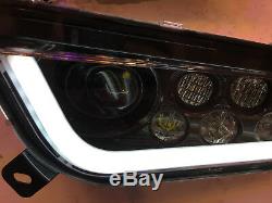 2014-2018 Polaris Rzr 1000 Xp/turbo- Black & White Angel Eye Led Headlights Halo