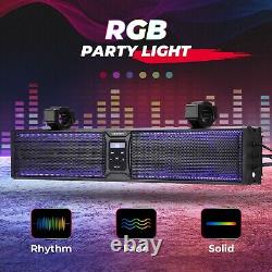 26'' RGB Multicolor UTV Sound Bar Bluetooth Speaker System for Polaris RZR Talon