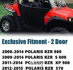 2PCS Aluminum Doors For 2008-2019 UTV Full Size Polaris RZR 800/S 800/XP 900/570