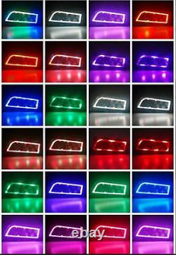 2x Multi-Color Changing CREE RGB LED Headlight Hi/Lo DRL fr Polaris RZR 1000 ATV