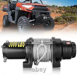 3000 LB Winch Kit with Solenoid Contactor ATV UTV For Polaris RZR XP 1000 Can Am