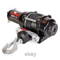 3000lb Venom Utv Winch 14-24 Polaris Rzr/rzr 4/general 900/1000/turbo Rxr Razor