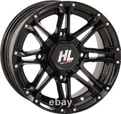 4 ATV/UTV Wheels Set 12in High Lifter HL3 Black 4/156 4+3 1KXP