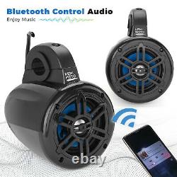 4'' Bluetooth Speakers Stereo Audio System For ATV UTV Polaris RZR XP Can Am X3