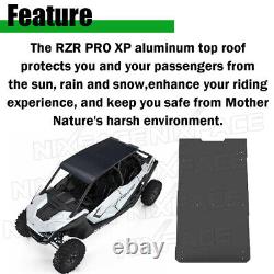 4 Seater UTV Hard Roof Aluminum Black For 2883990-458 Polaris RZR PRO XP 20-23