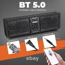 400W 16 6 Speaker Bluetooth Marine For Polaris/ATV/UTV/RZR Soundbar System