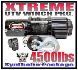 4500lb Xtreme Utv Winch For 18-21 Polaris Rzr/rzr 4 Turbo S & Rzr/rzr 4 Xp