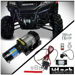 4500lbs 12V Electric Recovery Winch Kit For ATV UTV Boat Plow Fork Lift