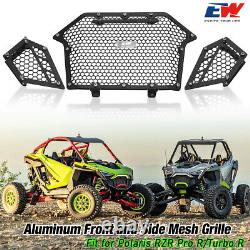 Aluminum Front & Side Mesh Grille 3-pieces Design for Polaris RZR Pro R/Turbo R