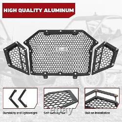 Aluminum Front & Side Mesh Grille 3-pieces Design for Polaris RZR Pro R/Turbo R