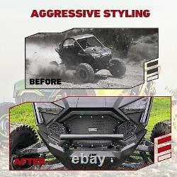 Aluminum Front & Side Mesh Grille 3-pieces Design for Polaris RZR Pro R/Turbo R