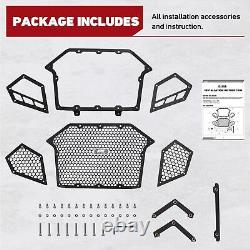 Aluminum Front & Side Mesh Grille 3-pieces Design for Polaris RZR Pro R/Turbo R