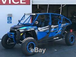 BLUE POLARIS RZR XP 1000 900 Turbo Front Bumper Withskid Plate 2&4 seat models