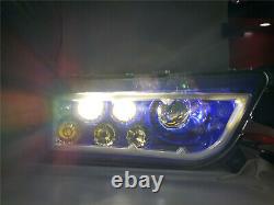 Blue Angel Eyes ATV RZR LED Headlights For Polaris RZR 900 General 1000 XP Turbo