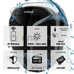 Bluetooth Waterproof ATV UTV RZR Polaris Speakers Stereo Audio Amp System Radio
