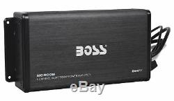 Boss Audio 4 Channel 500W Bluetooth Amp+6.5 Speakers for Polaris RZR/ATV/UTV