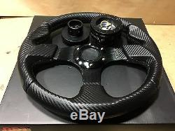 Carbon Black F Steering Wheel Quick Release Hub Black For Polaris RZR 900/1000