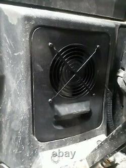Custom made Big Gun Polaris RZR access panel with fan, to bring in heat