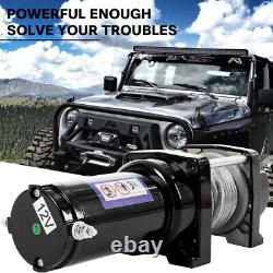 Electric Winch 4500LBS 12V Steel Cable Kit 4WD ATV UTV Winch Towing Truck