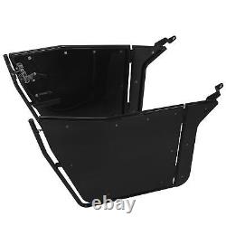 For? 2009-2022 Polaris RZR 170 Aluminum Opening Doors + Heavy Duty Roof Black