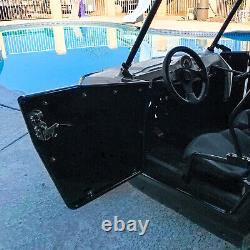 For? 2009-2022 Polaris RZR 170 Aluminum Opening Doors + Heavy Duty Roof Black