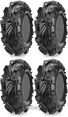 Four 4 Maxxis Mudzilla ATV Tires Set 2 Front 27x9-12 & 2 Rear 27x12-12