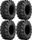 Four 4 Sedona Buck Snort ATV Tires Set 2 Front 25x8-12 & 2 Rear 25x10-12
