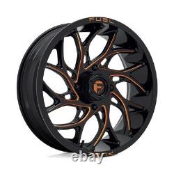 Fuel Runner 22 UTV Wheels Gloss Black/Orange Polaris RZR Turbo S / RS1 (4)