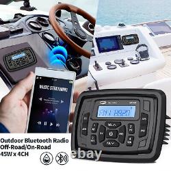 GUZARE Bluetooth Waterproof ATV UTV RZR Polaris Stereo Speakers Audio System