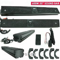 Gravity 600W 35 Sound Bar 8 Speaker Bluetooth Marine Polaris/ATV/UTV/RZR System