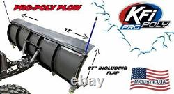 KFI 72 UTV Poly Blade Snow Plow Kit for 2014-2021 Polaris RZR 1000 XP / XP 4