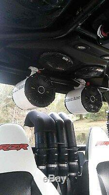 Wakeboard Tower Boat Roll Cage Speakers ATV/UTV CAN AM RZR! Kicker Silver Mini 