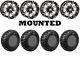 Kit 4 GBC Kanati Mongrel Tires 25x10-12 on High Lifter HL3 Machined Wheels 1KXP