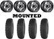 Kit 4 High Lifter Chicane DS Tires 30x10-14 on Fuel Anza Gray D558 Wheels 1KXP