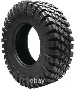 Kit 4 Quadboss QBT808 Tires 27x10-14 on STI HD3 Gloss Black Wheels 1KXP