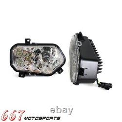 LED Headlight For Polaris Sportsman RZR 400 450 500 570 800 900 XP 4 2011-2014