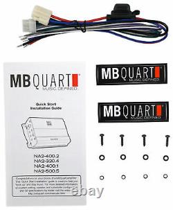 MB Quart NA2-320.4 320w RMS 4-Channel Amplifier Amp for Polaris RZR/ATV/UTV/Cart