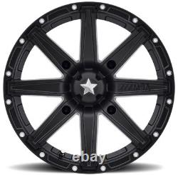MSA Black Clutch 14 UTV Wheels 30 Cryptid Tires Polaris RZR XP 1000 / PRO XP