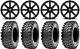 MSA Black Clutch 15 UTV Wheels 30 Rampage Tires Polaris RZR XP 1000 / PRO XP