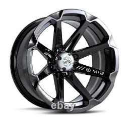 MSA Black Diesel 15 UTV Wheels 31 Ultracross Tires Polaris RZR Turbo S / RS1