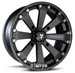 MSA Black Kore 14 UTV Wheels 27 Mud Lite XL Tires Polaris RZR Turbo S / RS1