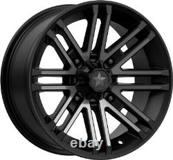 MSA Black Rogue 15 UTV Wheels 32 ACP Tires Polaris RZR Turbo S / RS1